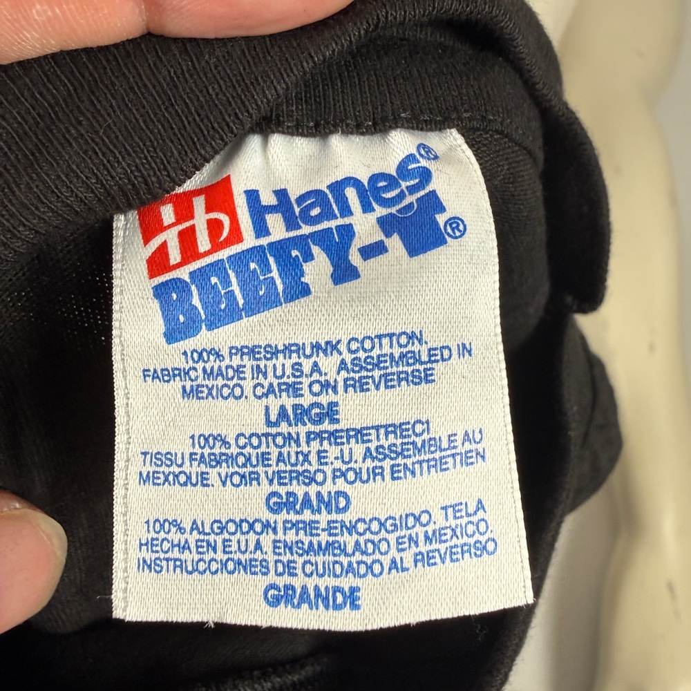 Vintage NWOT AKA single stitch Hanes beefy large t-shirt - Picture 5 of 7